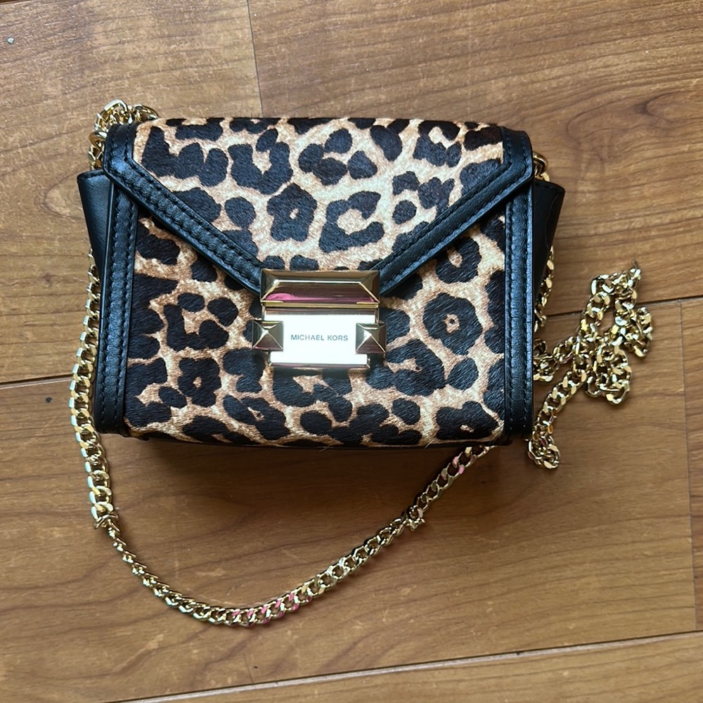 Michael Kors Leopard Print Crossbody Bag